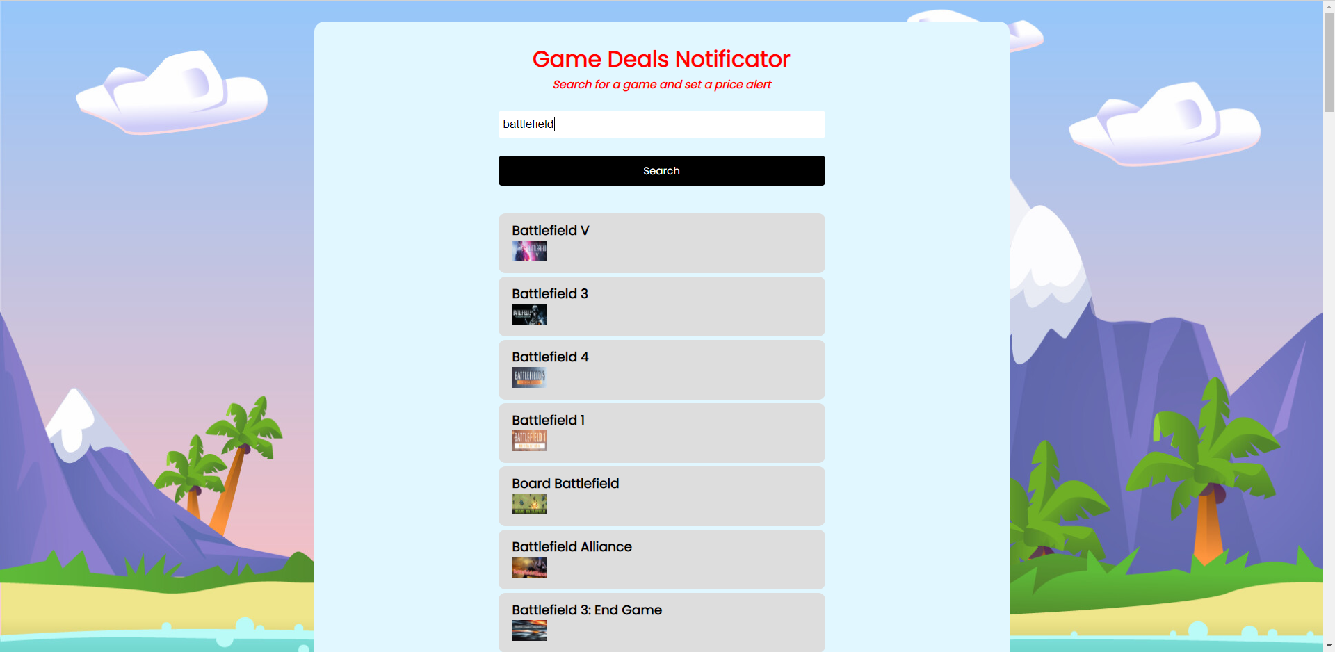 Game Deals Notificator